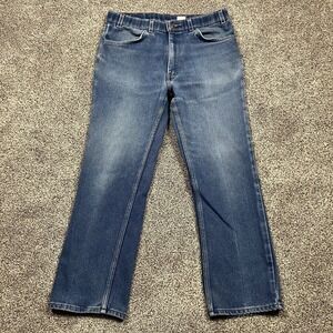Levis 505 Jeans Mens 36x30 Blue Straight Leg Medium Wash Relaxed Fit Denim Pants